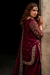3-PC Embroidered Chiffon Suit CMA-6-211