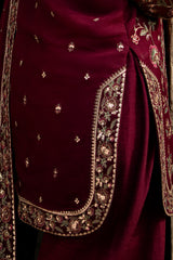 3-PC Embroidered Chiffon Suit CMA-6-211