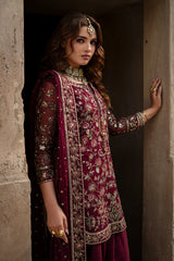 3-PC Embroidered Chiffon Suit CMA-6-211