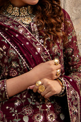 3-PC Embroidered Chiffon Suit CMA-6-211