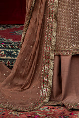 3-PC Embroidered Chiffon Suit CMA-6-221