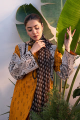 3-PC Unstitched Printed Lawn Shirt with Chiffon Dupatta and Trouser CP4-18