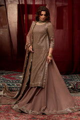 3-PC Embroidered Chiffon Suit CMA-6-221