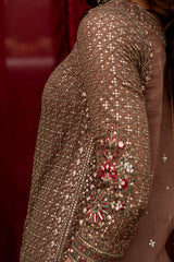 3-PC Embroidered Chiffon Suit CMA-6-221