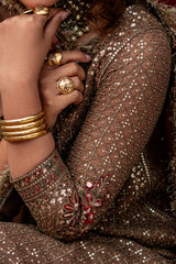 3-PC Embroidered Chiffon Suit CMA-6-221