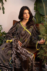 3-PC Unstitched Printed Lawn Shirt with Chiffon Dupatta and Trouser CP4-28