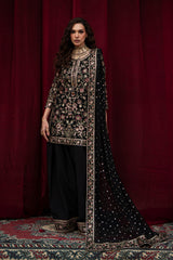 3-PC Embroidered Chiffon Suit  CMA-6-212