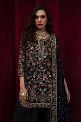 3-PC Embroidered Chiffon Suit  CMA-6-212