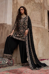 3-PC Embroidered Chiffon Suit  CMA-6-212