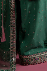 3-PC Embroidered Raw-Silk Suit CMA-6-238