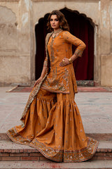 3-PC Embroidered Chiffon Suit CMA-6-225