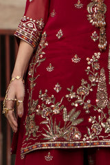 3-PC Embroidered Chiffon Suit  CMA-6-226