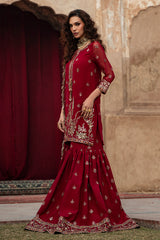 3-PC Embroidered Chiffon Suit  CMA-6-226