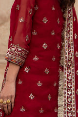 3-PC Embroidered Chiffon Suit  CMA-6-226