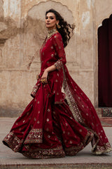 3-PC Embroidered Chiffon Suit  CMA-6-226