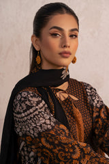 3-PC Unstitched Printed Lawn Shirt with Chiffon Dupatta and Trouser CP4-27