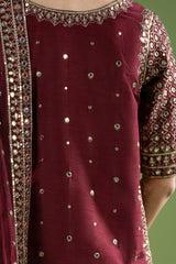 3-PC Embroidered Raw-Silk Suit CMA-6-236