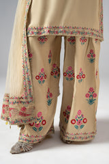 3-PC Embroidered Raw-Silk CMA-6-322