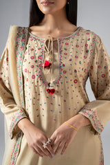 3-PC Embroidered Raw-Silk CMA-6-322