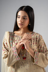 3-PC Embroidered Raw-Silk CMA-6-322