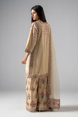 3-PC Embroidered Raw-Silk CMA-6-322