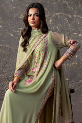3-PC Stitched Embroidered CMA-6-393