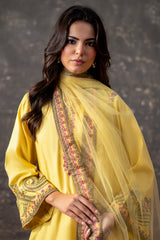 3-PC Stitched Embroidered CMA-6-419