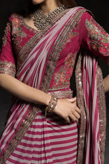 3-PC Stitched Premium Saree Collection  CSS6-05P