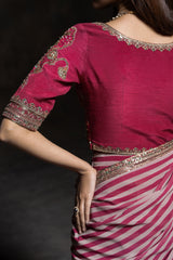 3-PC Stitched Premium Saree Collection  CSS6-05P