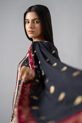 3-PC Embroidered Raw-Silk CMA-6-268
