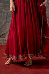 3-PC Stitched Embroidered Raw Silk CMA-6-401
