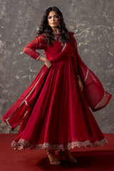 3-PC Stitched Embroidered Raw Silk CMA-6-401