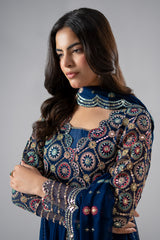 3-PC Embroidered Chiffon CMA-6-289