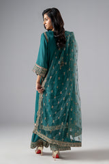 3-PC Embroidered Raw-Silk CMA-6-245