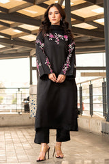 3-PC Embroidered Raw-Silk Suit CNP-5-096