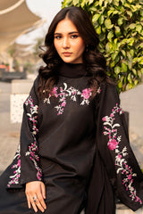 3-PC Embroidered Raw-Silk Suit CNP-5-096