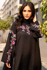 3-PC Embroidered Raw-Silk Suit CNP-5-096