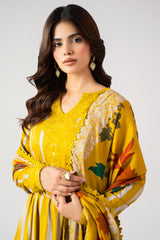 3 Pcs Stitched Linen Pishwas  CNP-6-287