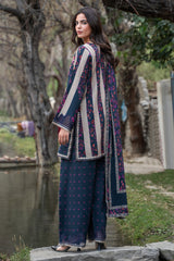 3-PC Unstitched Embroidered Linen Collection  ANW7-11