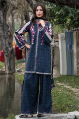 3-PC Unstitched Embroidered Linen Collection  ANW7-11