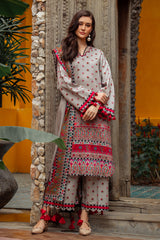 3-PC Unstitched Printed Linen Collection CPW5-01
