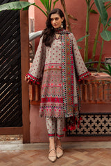 3-PC Unstitched Printed Linen Collection CPW5-01