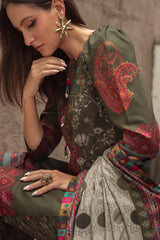 3-PC Unstitched Printed Linen Collection CPW5-05