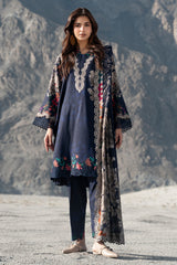 3-PC Unstitched Embroidered Linen Collection  ANW7-14