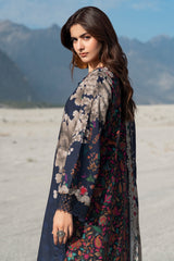 3-PC Unstitched Embroidered Linen Collection  ANW7-14