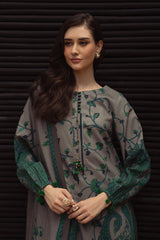 3-PC Unstitched Printed Linen Collection CPW5-07
