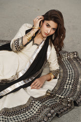 3 Pcs Stitched Raw Silk Pishwas CMA-6-468