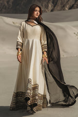 3 Pcs Stitched Raw Silk Pishwas CMA-6-468