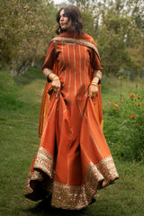 3-PC Stitched Embroidered Raw Silk CMA-6-476