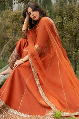 3-PC Stitched Embroidered Raw Silk CMA-6-476